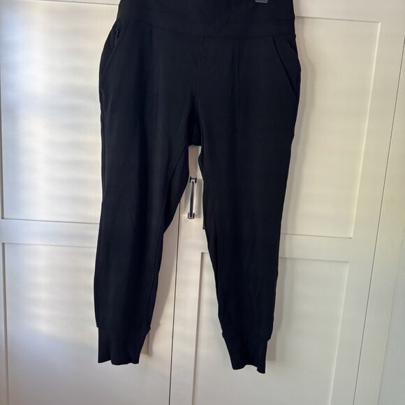 Athleta Venice Joggers Size L Black High Rise Nylon Stretch Athleisure - Picture 4 of 13